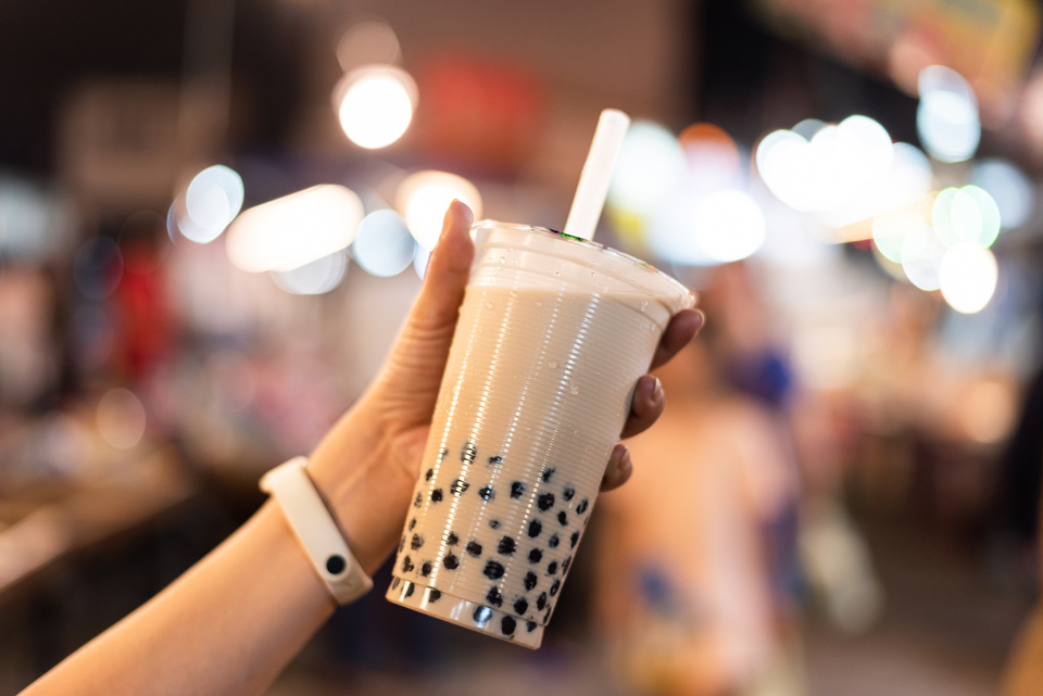 Taiwanese Milk Tea at a Night Market